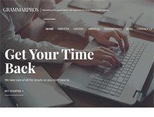 Tablet Screenshot of grammarpros.com